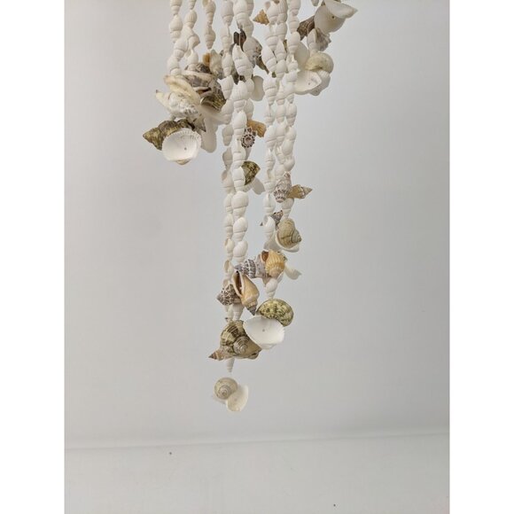 Vintage 70’s Seashell Chandelier Sea Shells Nautical Beach Boho Coast 30" - Picture 6 of 14